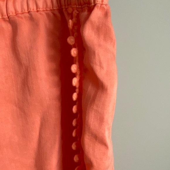 Saks Fifth Avenue Women's Coral Peach Boho Cover-up Shorts Size X-large - Picture 3 of 11